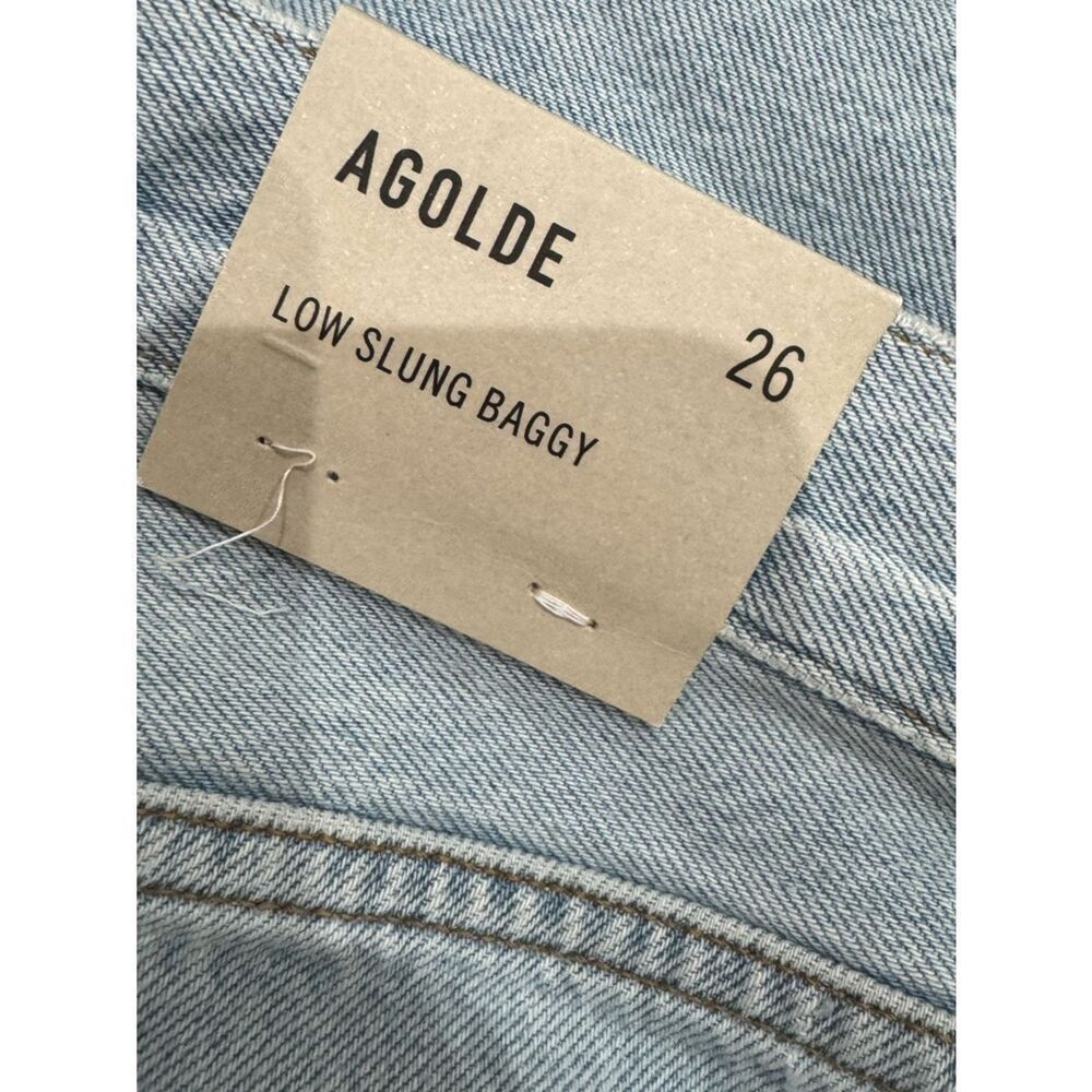 NWT AGOLDE Low Slung Baggy Jeans in “Fragment” light wash - Picture 10 of 11